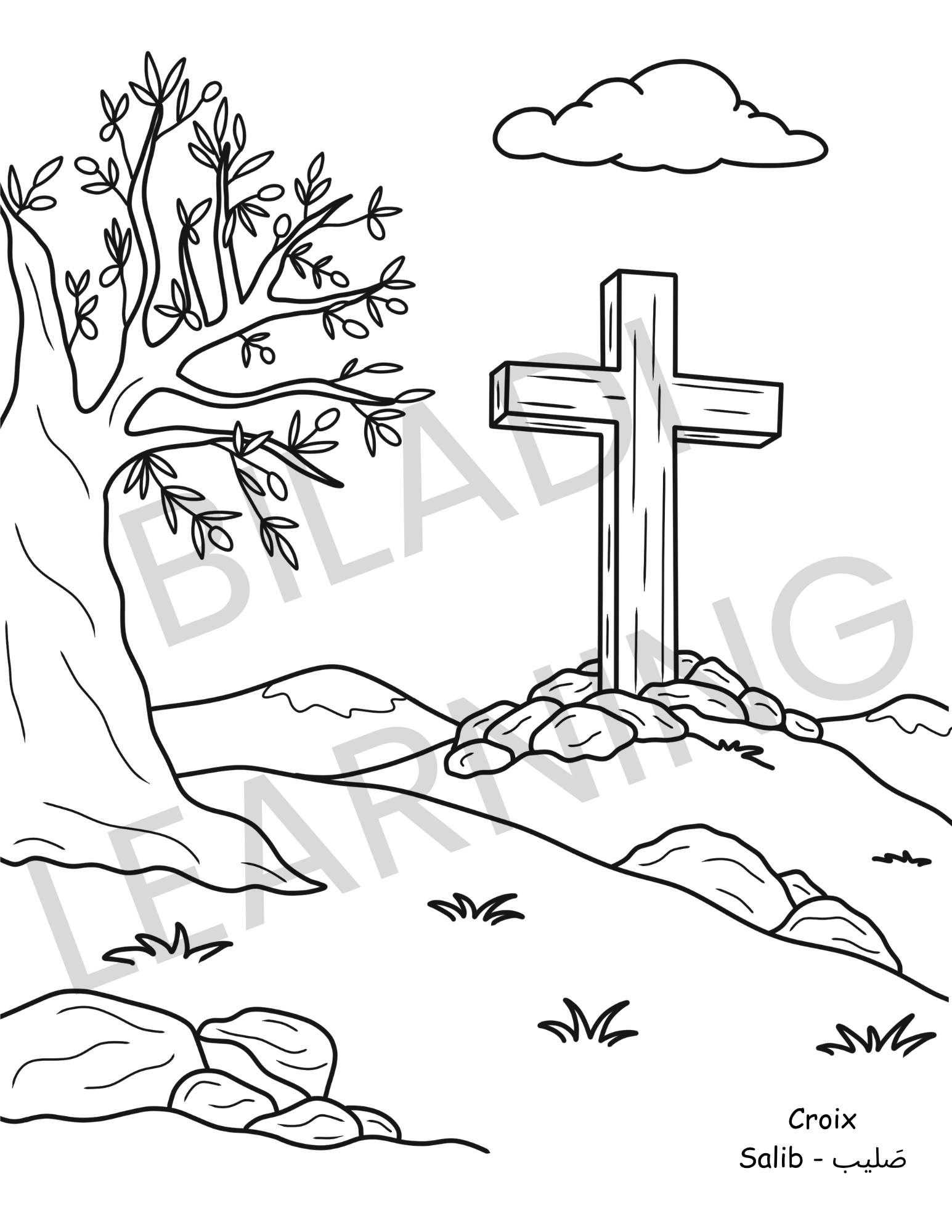 Lebanese Easter Coloring Book – FRENCH - Image 4